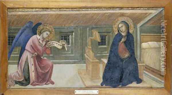 The Annunciation Oil Painting - Barnaba Da Modena