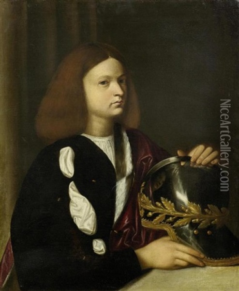 Bildnis Des Francesco Maria I. Della Rovere Oil Painting -  Giorgione