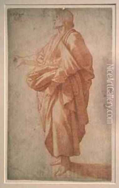 Study of a draped figure Oil Painting - Giovanni Battista Paggi