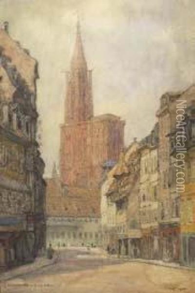 Veduta Di Strasburgo Oil Painting - Jean Lefort