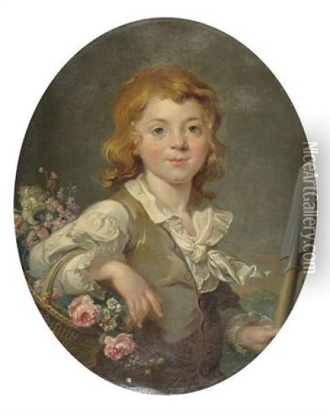 Le Petit Jardinier Oil Painting - Pierre Adolphe Hall
