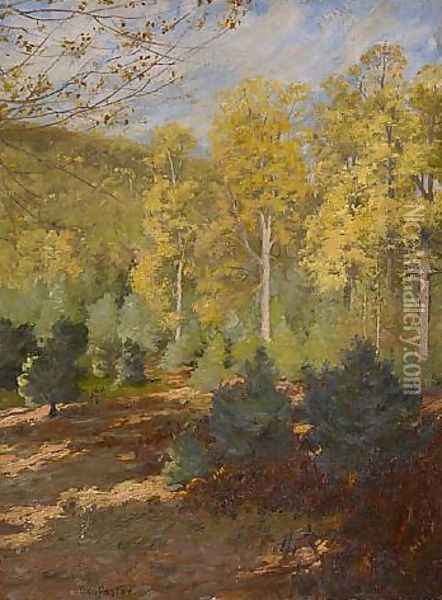 Forest Interior, Autumn Oil Painting - Ben Foster