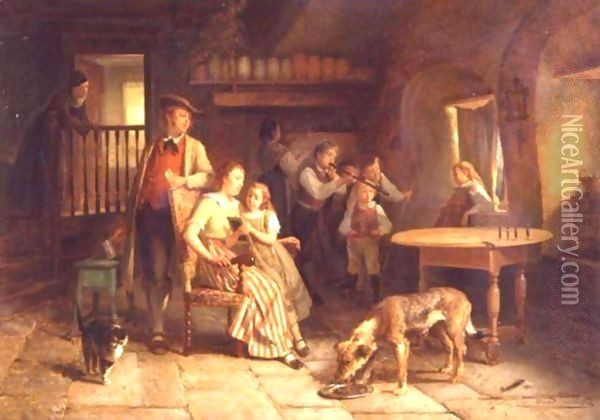Family Time Oil Painting - Theodore Gerard