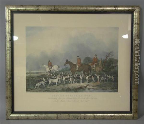 The Old Berkshire Hunt Oil Painting - John Goode