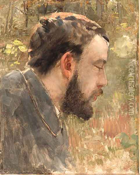 Portrait of Seurat Oil Painting - Henri Edmond Cross
