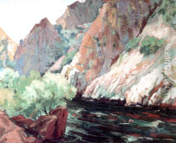 Kern River Oil Painting - Jean Mannheim