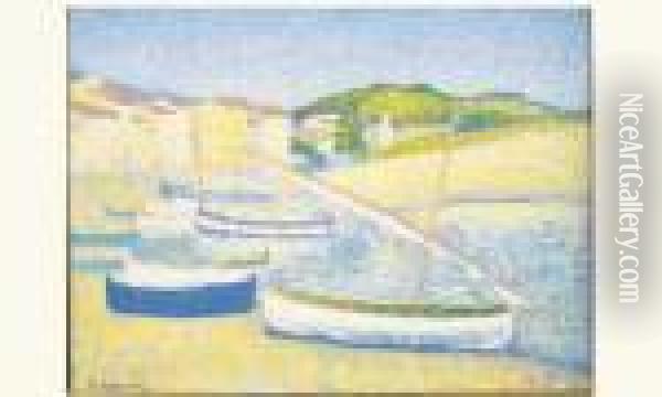 Port De Collioure Oil Painting - Achille Lauge