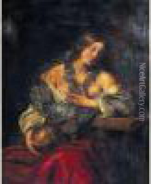 Marie-madeleine Oil Painting - Niccolo Renieri (see Regnier, Nicolas)