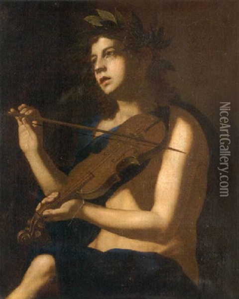 Halbbildnis Eines Junglings Mit Violine Oil Painting -  Caravaggio