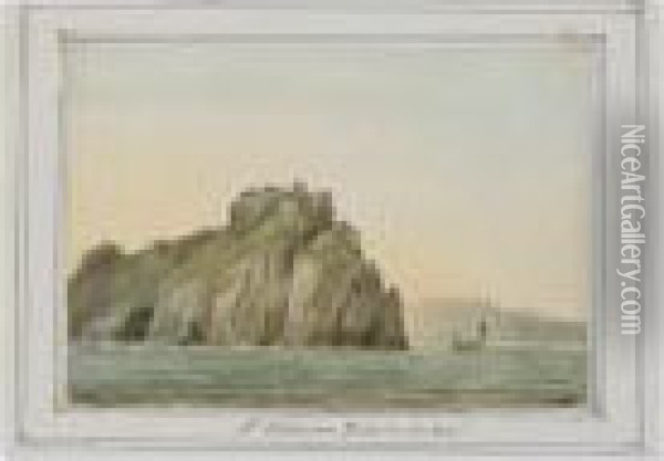 St. Katherine's Rock, Tenby, South Wales Oil Painting - Nicholas Pocock