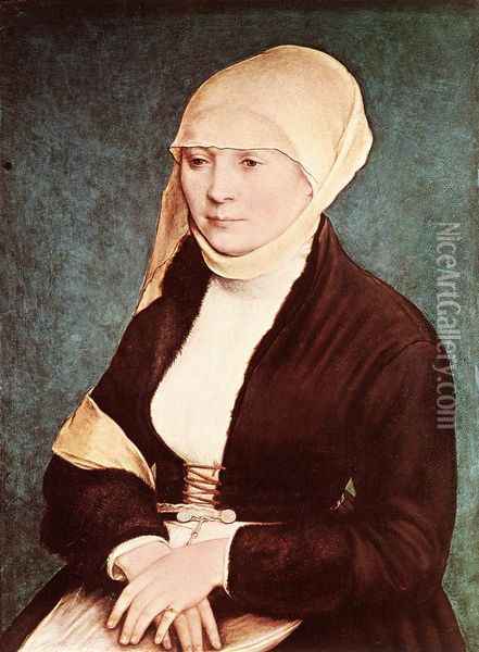 Presumed Portrait of the Artist's Wife Oil Painting - Hans Holbein the Younger