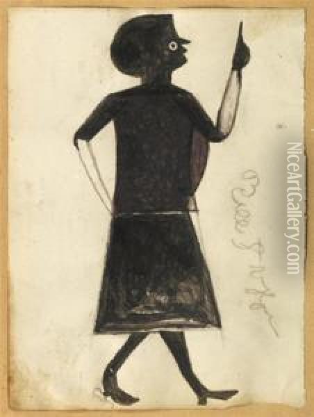 Femme Oil Painting - Bill Traylor
