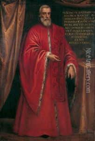 Bildnis Des Venezianischen Prokurators
Franciscus Barradicus. Oil Painting - Jacopo Robusti, II Tintoretto