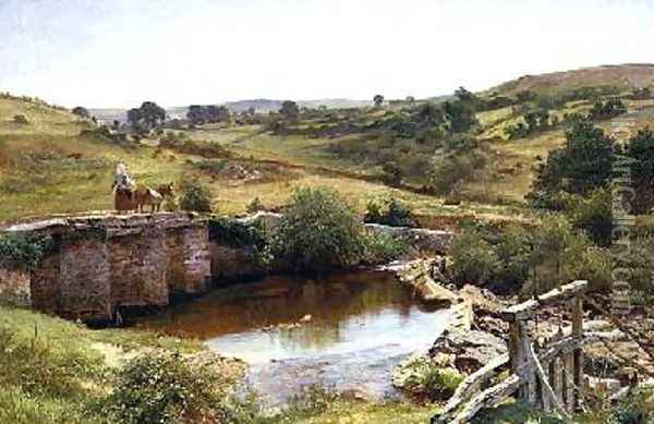 River Scene Oil Painting - John Mogford
