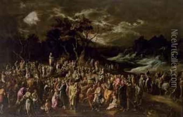 La Predication De Saint Pierre Oil Painting - Cornelio Brusco