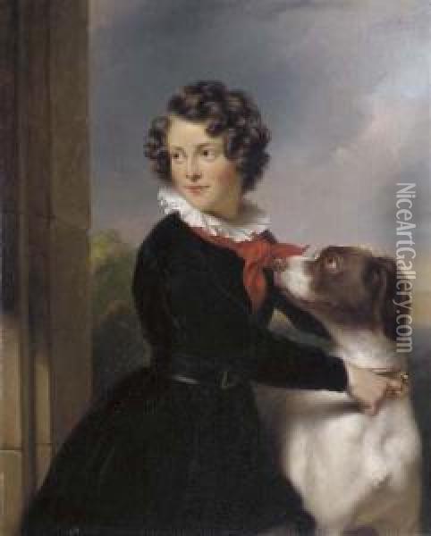 Portrait Of Carel Augustus Bernard Desire Rijk Oil Painting - Frederik Marianus Kruseman