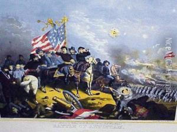 The Battle Of Antietam Oil Painting - Max Rosenthal