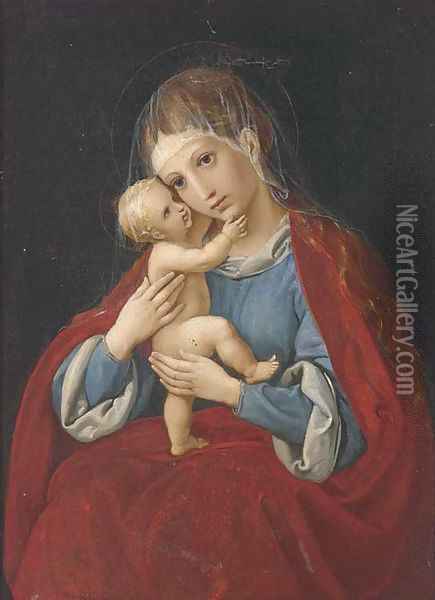 The Madonna and Child Oil Painting - Anton Raphael Mengs