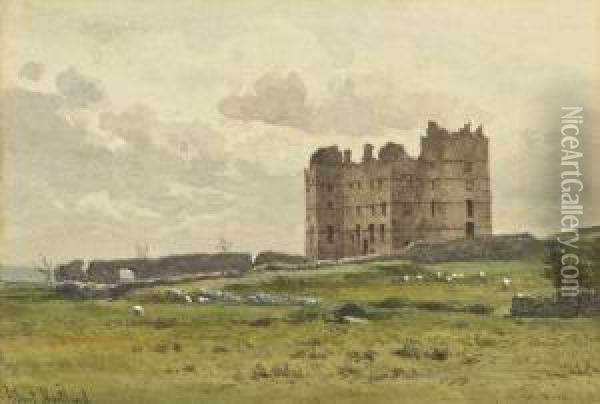 Tullow Castle Oil Painting - Henry Albert Hartland