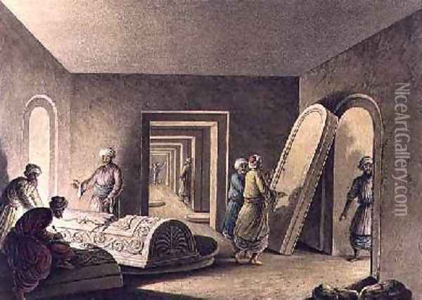 The Tombs of the Kings of Judah Jerusalem Oil Painting - Luigi Mayer