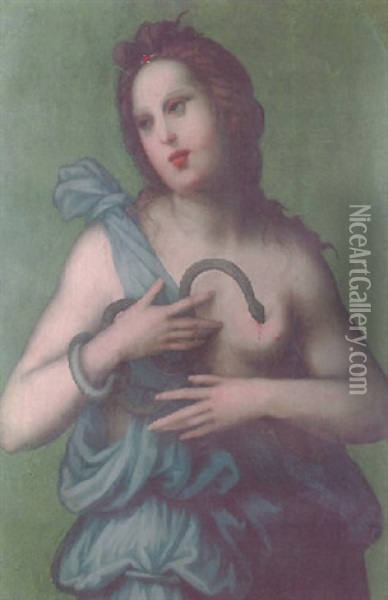 Cleopatra Oil Painting - Domenico Puligo