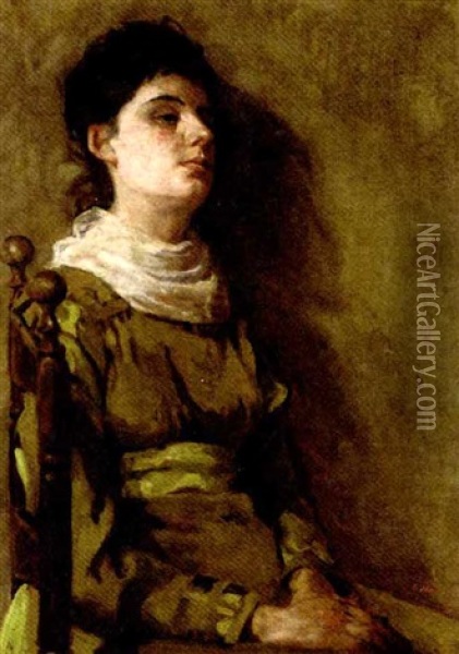Contemplation Oil Painting - Elizabeth Nourse