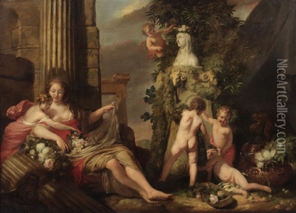 Hommage To Venus Oil Painting - Gerard de Lairesse