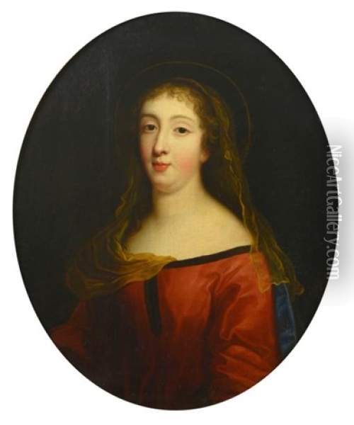 Portrait Presume De Diane De Joannis De Chateaublanc Marquise De Ganges Oil Painting - Pierre Mignard the Elder