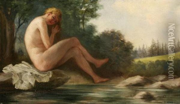 The Nymph Oil Painting - Jakob Meier