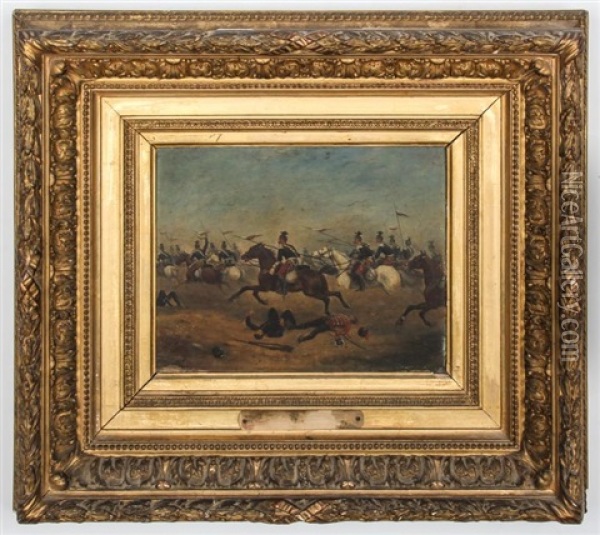 Charge Of The French Calvary Oil Painting - Paul Emile Leon Perboyre