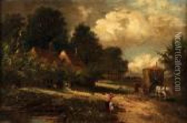The Caravan Oil Painting - Joseph Thors