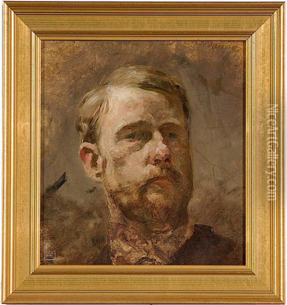 Self Portrait Oil Painting - Wilder M. Darling