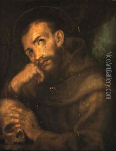San Francesco Oil Painting - Bartolomeo Passarotti