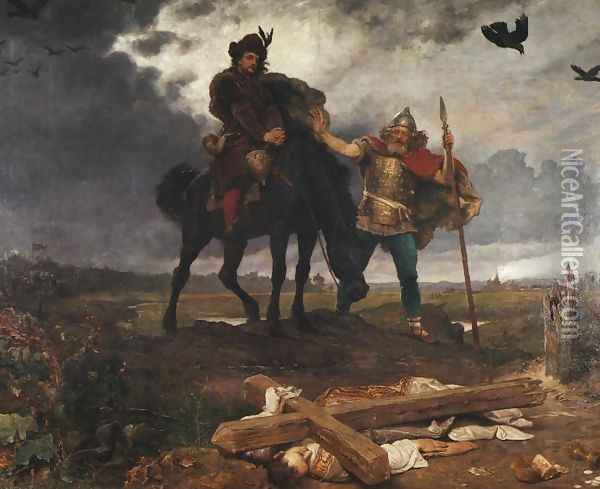 Casimir the Restorer Returning to Poland Oil Painting - Wojciech Gerson