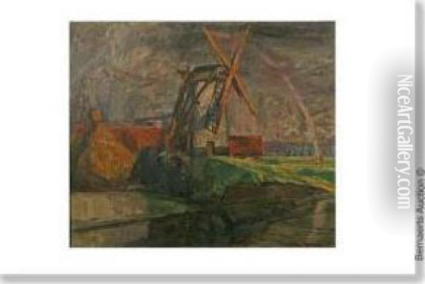 Mill Inlissewege Oil Painting - Marten Melsen