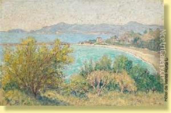 Vue Mediterraneenne Oil Painting - William Degouve de Nuncques