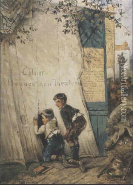 Das Colner Hannes'chen-theater Oil Painting - Fritz Beinke