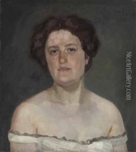 Frauenportrat Oil Painting - Walter Georgi