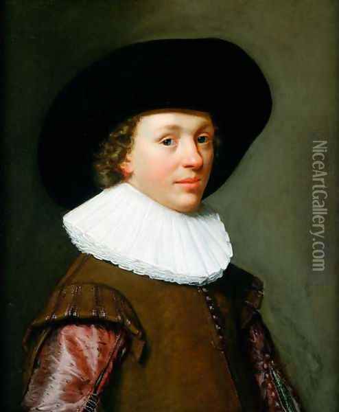 Portrait of a young Man Oil Painting - Willem Willemsz. van der Vliet