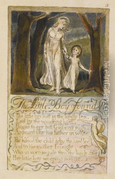 The Little Boy Found Oil Painting - William Blake