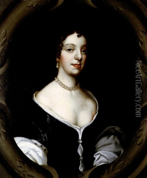 Queen Catherine Of Braganza Oil Painting - Mary Beale