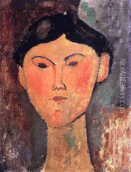 Beatrice Hastings I Oil Painting - Amedeo Modigliani