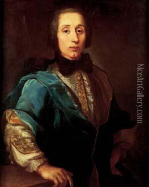 Portrait De Gentilhomme En Buste. Oil Painting - Pietro Longhi