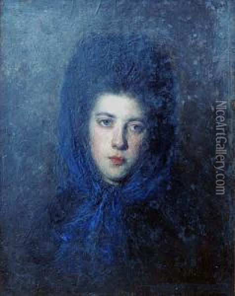 Portret Kobiety Oil Painting - Zygmunt Sidorowicz