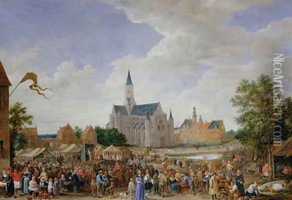 The Potters Fair at Ghent Oil Painting - David The Younger Teniers
