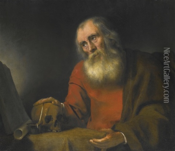 Saint Jerome Oil Painting - Abraham Van Dyck