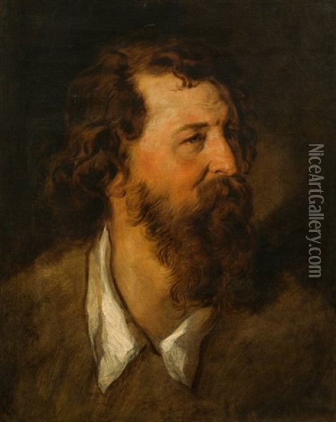Portrat Eines Bartigen Mannes Oil Painting - Hans Canon