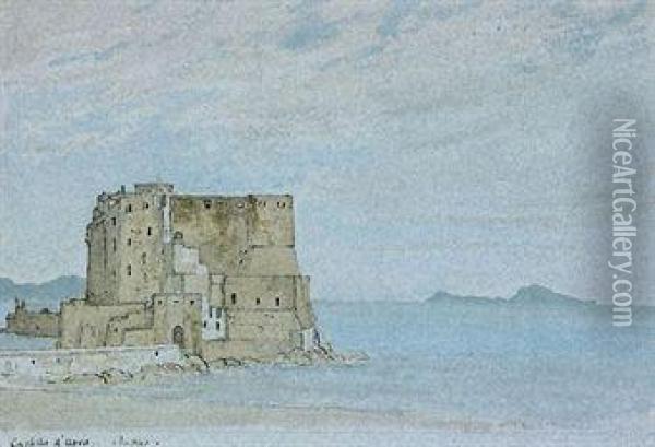 The Castella D'uova, Naple Oil Painting - Henry William Burgess