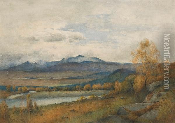 Lochnagar Oil Painting - Thomas Bunting
