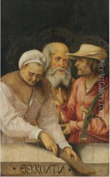 'die Gekronten' - The Roman Martyr Saints Claudius, Castorius And Simplicius Oil Painting - Hans Suss von Kulmbach